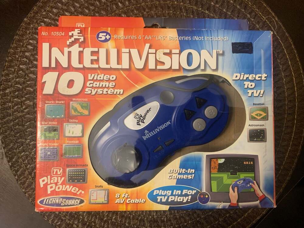 Techno Source TV Power Play Intellivision 10 Video Game System Plug and Play